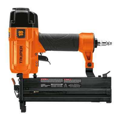 Clavadora y engrapadora neumática profesional, calibre 18 Truper