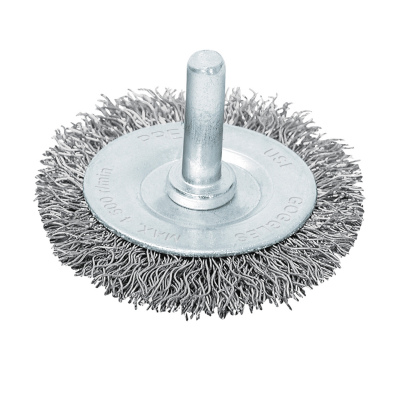 Carda circular 3" alambre grueso para taladro, Pretul