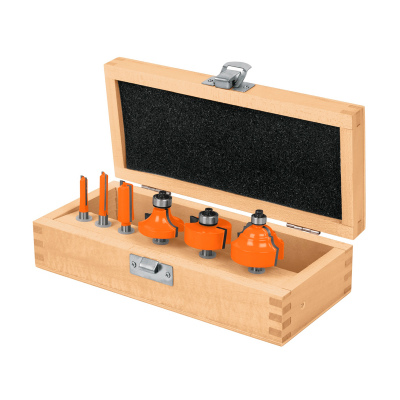 Juego de 6 brocas para router, Truper