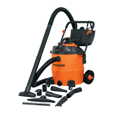 Aspiradora sopladora de sólidos y líquidos, 16 gal, plástica