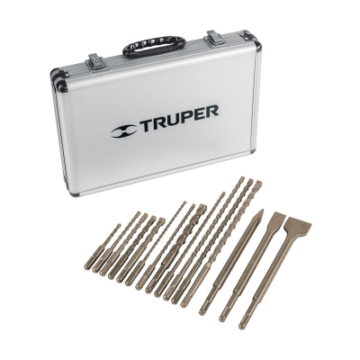 Juego de 15 brocas y cinceles SDS plus en estuche, Truper