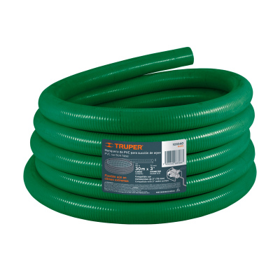 Metro manguera rígida 3" succión para motobomba, rollo 30 m