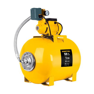 Equipo hidroneumático 50L, bomba periférica 1/2 HP, Pretul