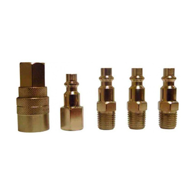 Kit De Conectores Rápidos De Latón 1/4” Silverline