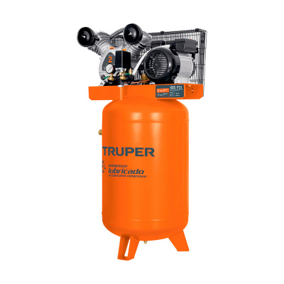 Compresor de aire, con banda, vertical 120L 4HP, 220V Truper