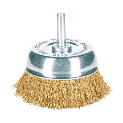 Carda de copa 2-3/4" alambre grueso para taladro, Truper