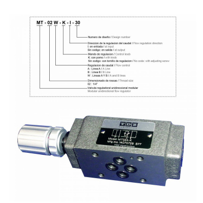 Unidirectional flow regulator - Bezares
