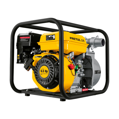 Motobomba autocebante 2" x 2" a gasolina 6-1/2 HP, PRETUL
