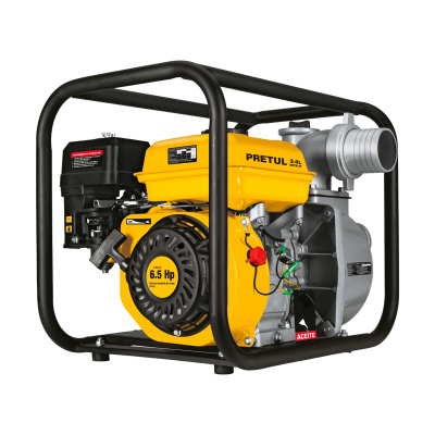 Motobomba autocebante 3" x 3" a gasolina 6-1/2 HP, PRETUL