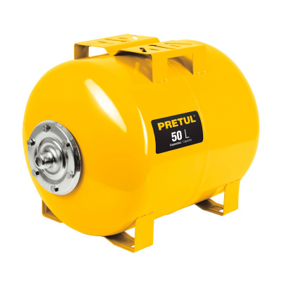 Tanque hidroneumático horizontal, 50 litros, Pretul