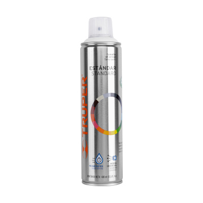 Pintura en aerosol Truper, blanco mate, bote esbelto, 400 ml