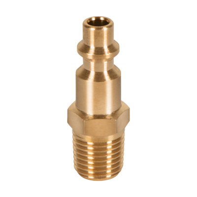Conector rápido de latón, tipo M, cuerda 1/4" NPT, macho
