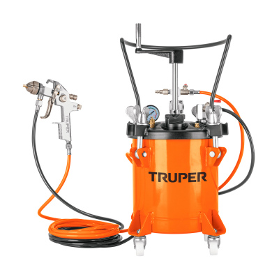 Tanque para pintura con manguera y pistola, 10 litros Truper