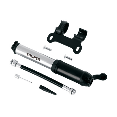 Mini bomba manual para bicicleta, abatible, 75 PSI, TRUPER