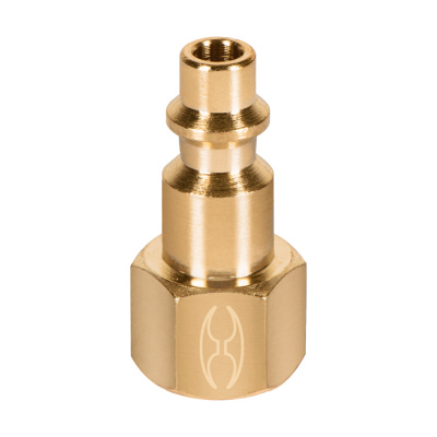 Conector rápido de latón, tipo F, cuerda 1/4" NPT, hembra Truper