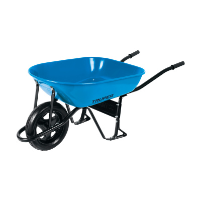 Carretilla 5.5 ft3 Imponchable, bastidor tubular, Truper