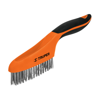 Cepillo alambre, acero inoxidable, 67 pinceles, mango TPR