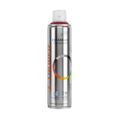Pintura en aerosol, rojo, bote esbelto, 400 ml, Truper